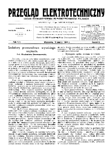 Przegląd Elektrotechniczny : organ Stowarzyszenia Elektrotechników Polskich R. VIII z. 6 (1926)