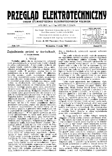 Przegląd Elektrotechniczny : organ Stowarzyszenia Elektrotechników Polskich R. VIII z. 9 (1926)