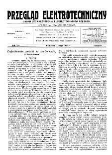 Przegląd Elektrotechniczny : organ Stowarzyszenia Elektrotechników Polskich R. VIII z. 9 (1926)