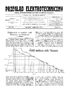 Przegląd Elektrotechniczny : organ Stowarzyszenia Elektrotechników Polskich R. VIII z. 19 (1926)