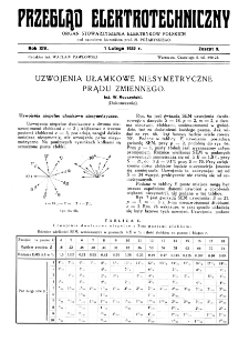 Przegląd Elektrotechniczny : organ Stowarzyszenia Elektrotechników Polskich R. XIV z. 3 (1932)