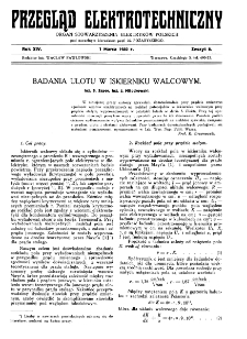 Przegląd Elektrotechniczny : organ Stowarzyszenia Elektrotechników Polskich R. XIV z. 5 (1932)