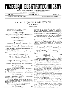 Przegląd Elektrotechniczny : organ Stowarzyszenia Elektrotechników Polskich R. XIV z. 7 (1932)