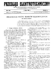 Przegląd Elektrotechniczny : organ Stowarzyszenia Elektrotechników Polskich R. XIV z. 9 (1932)