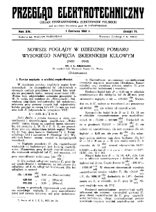 Przegląd Elektrotechniczny : organ Stowarzyszenia Elektrotechników Polskich R. XIV z. 11 (1932)