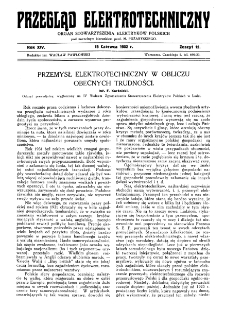 Przegląd Elektrotechniczny : organ Stowarzyszenia Elektrotechników Polskich R. XIV z. 12 (1932)