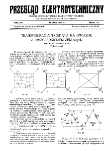Przegląd Elektrotechniczny : organ Stowarzyszenia Elektrotechników Polskich R. XIV z. 14 (1932)