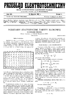 Przegląd Elektrotechniczny : organ Stowarzyszenia Elektrotechników Polskich R. XVI z. 2 (1934)