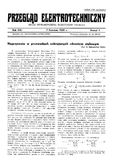 Przegląd Elektrotechniczny : organ Stowarzyszenia Elektrotechników Polskich R. XXI z. 7 (1939)
