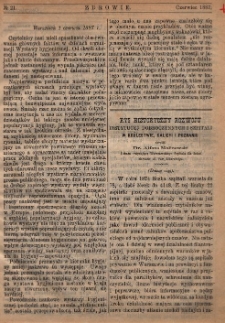 Zdrowie: miesięcznik poświęcony hygienie publicznej i prywatnej 1887, nr 21