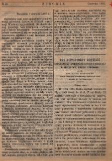 Zdrowie: miesięcznik poświęcony hygienie publicznej i prywatnej, 1887 nr 21