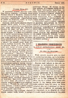 Zdrowie: miesięcznik poświęcony hygienie publicznej i prywatnej 1889, nr 42