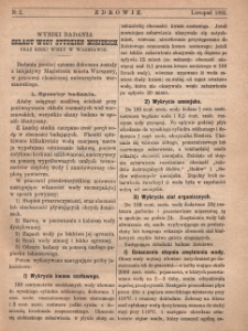 Zdrowie: miesięcznik poświęcony hygienie publicznej i prywatnej 1885, nr 2
