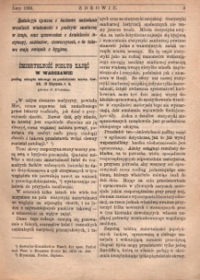Zdrowie: miesięcznik poświęcony hygienie publicznej i prywatnej 1886, nr 5