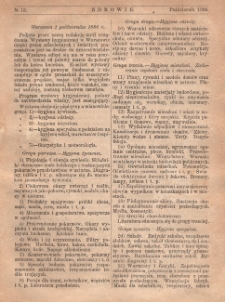Zdrowie: miesięcznik poświęcony hygienie publicznej i prywatnej 1886, nr 13