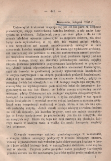 Zdrowie: miesięcznik poświęcony hygienie publicznej i prywatnej, 1892 Tom VIII, listopad