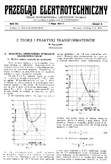 Przegląd Elektrotechniczny : organ Stowarzyszenia Elektrotechników Polskich R. XII z. 9 (1930)