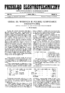 Przegląd Elektrotechniczny : organ Stowarzyszenia Elektrotechników Polskich R. XI z. 5 (1929)