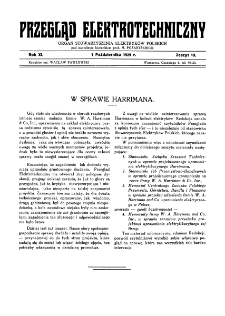 Przegląd Elektrotechniczny : organ Stowarzyszenia Elektrotechników Polskich R. XI z. 19 (1929)