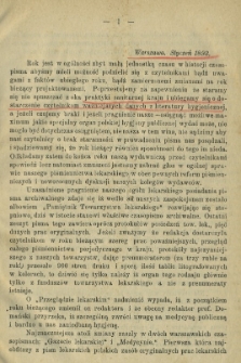 Zdrowie: miesięcznik poświęcony hygienie publicznej i prywatnej 1893, T. IX, styczeń