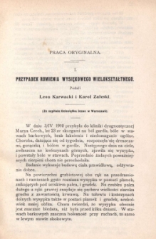 Przegląd Chorób Skórnych i Wenerycznych 1913, R. VIII, nr 4-6