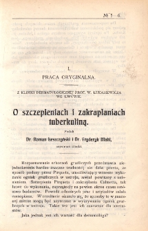 Przegląd Chorób Skórnych i Wenerycznych 1909, R. IV, nr 5-6