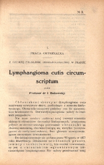 Przegląd Chorób Skórnych i Wenerycznych 1909, R. IV, nr 8