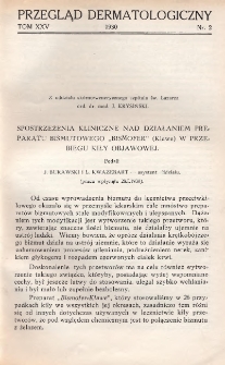 Przegląd Dermatologiczny: organ Polskiego T-wa Dermatologicznego i Polskiego Związku Przeciwwenerycznego 1930, T. XXV, nr 2