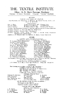 The Journal of the Textile Institute Vol. XIV No. 3 (1923)