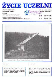 Życie Uczelni : biuletyn informacyjny Politechniki Łódzkiej nr 13 (1987) [PDF]