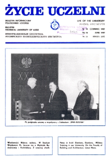 Życie Uczelni : biuletyn informacyjny Politechniki Łódzkiej nr 14 (1987) [PDF]