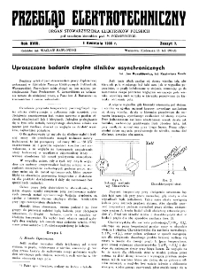 Przegląd Elektrotechniczny : organ Stowarzyszenia Elektrotechników Polskich R. XVIII z. 7 (1936)
