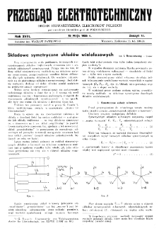 Przegląd Elektrotechniczny : organ Stowarzyszenia Elektrotechników Polskich R. XVIII z. 10 (1936)