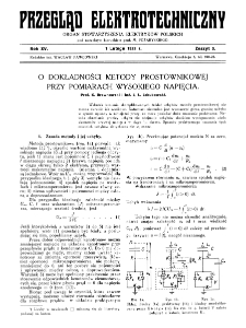 Przegląd Elektrotechniczny : organ Stowarzyszenia Elektrotechników Polskich R. XV z. 3 (1933)