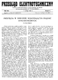 Przegląd Elektrotechniczny : organ Stowarzyszenia Elektrotechników Polskich R. XIII z. 3 (1931)
