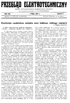 Przegląd Elektrotechniczny : organ Stowarzyszenia Elektrotechników Polskich R. XIX z. 9 (1937)