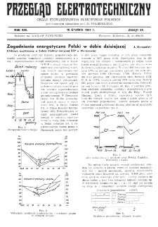 Przegląd Elektrotechniczny : organ Stowarzyszenia Elektrotechników Polskich R. XIX z. 24 (1937)