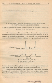 Lekarz wojskowy: dwutygodnik organ oficerów korpusu sanitarnego sł. czynnej i rezerwy 1930, R. XI, T. XV, nr 1