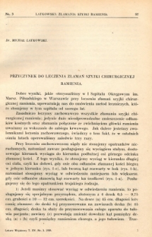 Lekarz wojskowy: dwutygodnik organ oficerów korpusu sanitarnego sł. czynnej i rezerwy 1930, R. XI, T. XV, nr 3