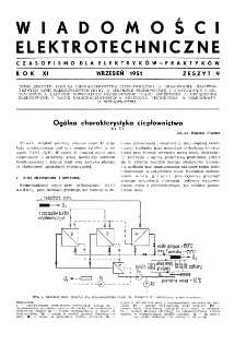 Wiadomości Elektrotechniczne : miesięcznik pod naczelną redakcją prof. M. Pożaryskiego. R. XI nr 9 (1951)