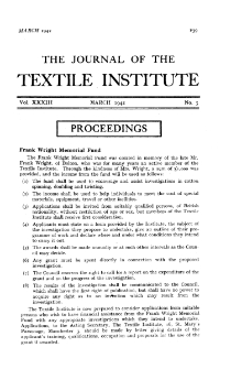 The Journal of the Textile Institute - Proceedings Vol. XXXIII no. 3 (1942)