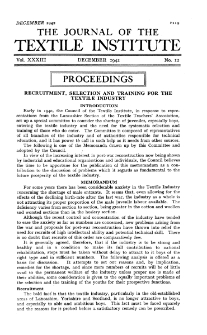 The Journal of the Textile Institute - Proceedings Vol. XXXIII no. 12 (1942)