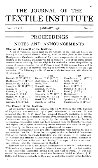 Proceedings Vol. XXVII No.1 (1936)