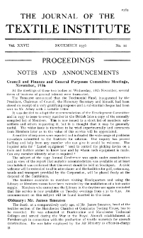 Proceeding Vol. XXVII No.11 (1936)