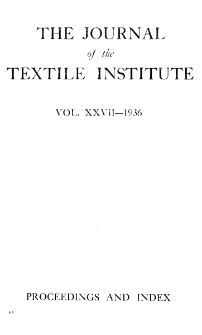 Proceedings - Index Vol. XXVII (1936)