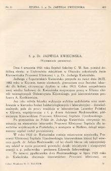 Lekarz wojskowy: dwutygodnik organ oficerów korpusu sanitarnego sł. czynnej i rezerwy 1931, R. XIII, T. XVIII, nr 11