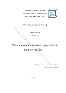 Między słowami a obrazem - przeniesienie literatury na film