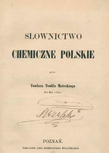 Słownictwo chemiczne polskie