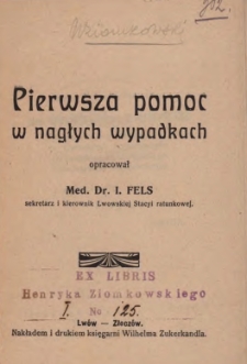 Pierwsza pomoc w nagłych wypadkach