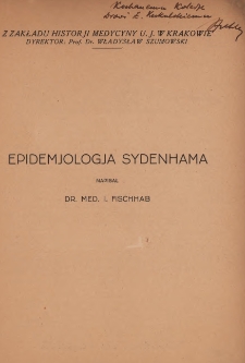 Epidemjologia Sydenhama